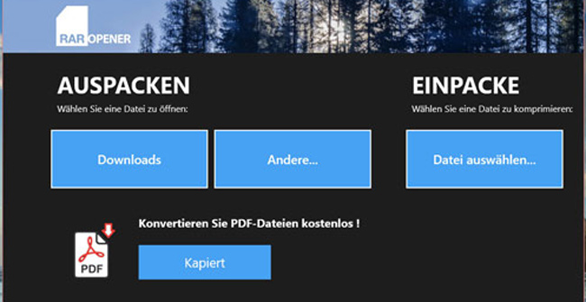 5 UWP Applications Compress and Decompress, Compact, Free for