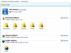 Folder: 500 MB Online Hard Drive by Microsoft