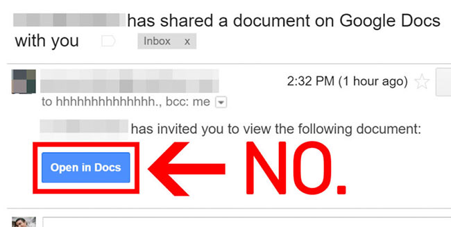 Many Gmail Accounts Are Attacked by Fake Google Docs