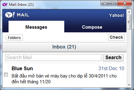 Access to Yahoo! Mail and Services on Google Chrome
