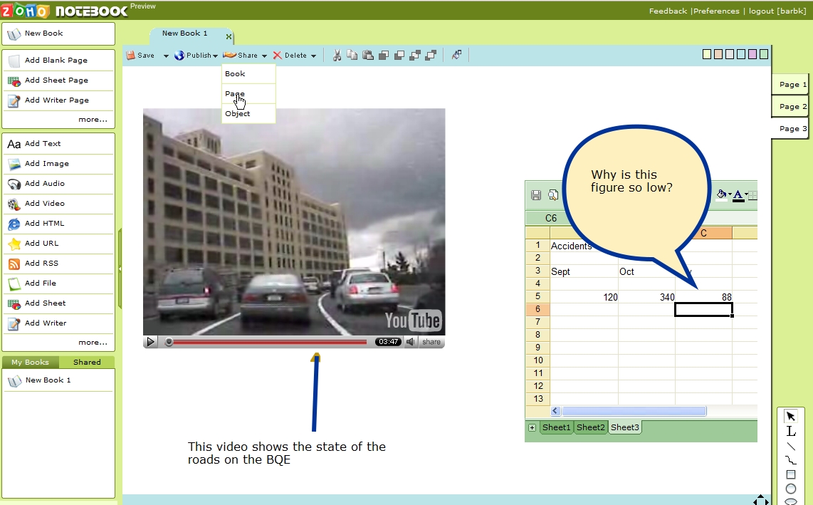 Add Note to Zoho Notebook in Firefox