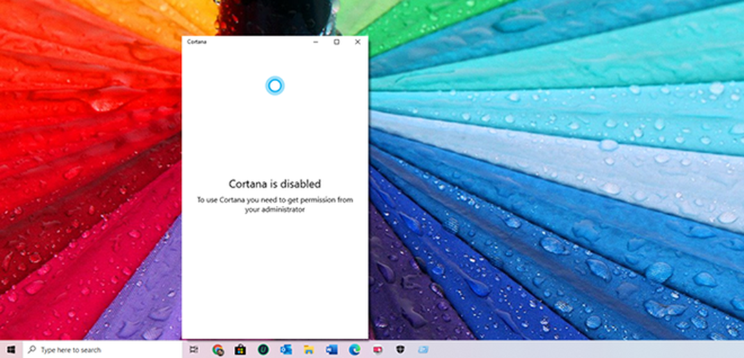 Addresses an Issue Where Cortana Is Disabled on Windows 10
