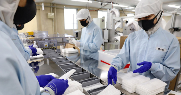 After Foxconn, It Was Sharp's Turn to Mass Produce Masks in