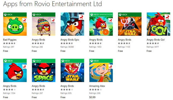 All Angry Birds Games Are Free on Windows Phone Store