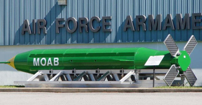 Americas Mother of Bombs' Can Evaporate People: Moab Bomb