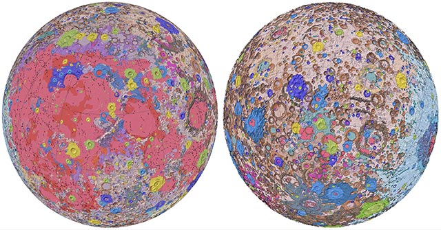 Announced the First Comprehensive Geological Map of the Moon