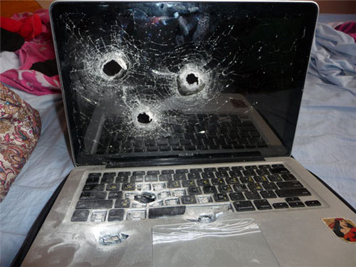 Apple MacBook Sticks to Bullets in Israel