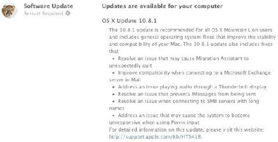 Apple Released Mac OS 10.8.2 for Programmers Supporting Facebook
