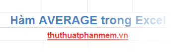 Average Function (Calculate the Average) in Excel