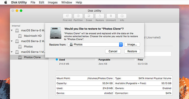 Back up the Boot Drive Using Disk Utility