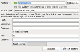 Backup Linux, Mac or Windows Using Fwbackups