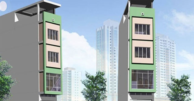 Nice 35m2 House: Beautiful 35m2 House Model, 3 Floors 1 Tum