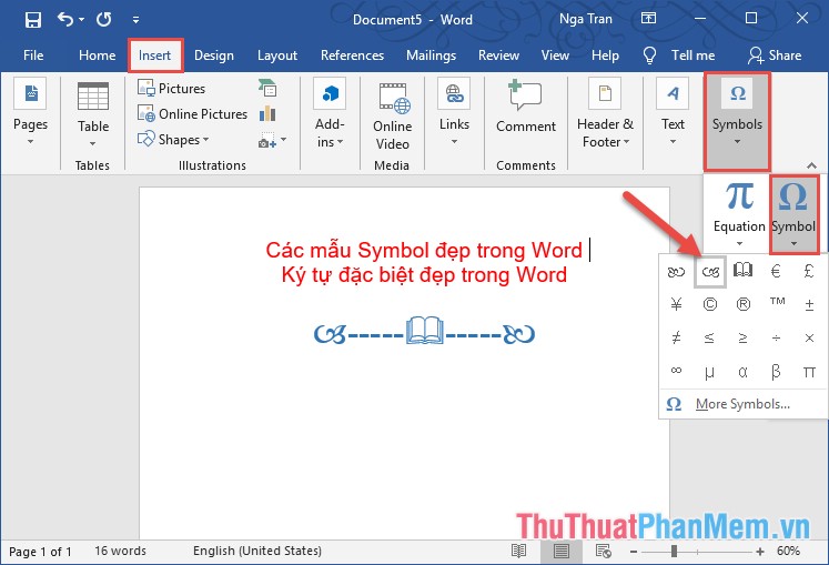 Beautiful Symbol Templates in Word, Particularly Beautiful Characters in