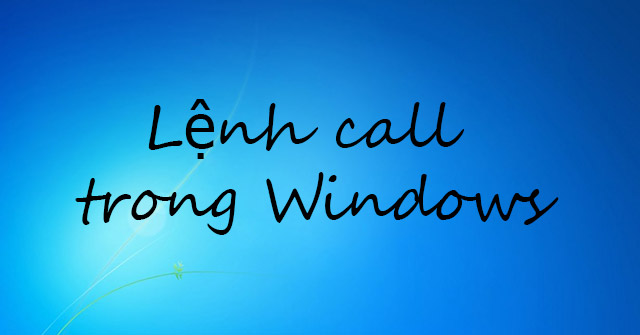 call-command-in-windows