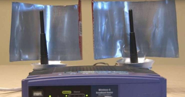 Click on the Wi-Fi Wave with an Empty Beer Can