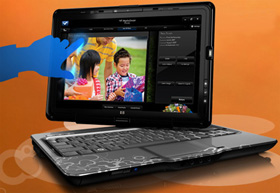 Close Up Laptop Multitouch Screen