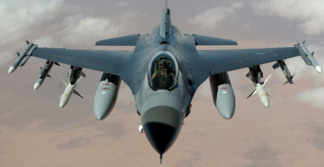 Close up of Gunfire, Bombs of Fighters from the Cockpit