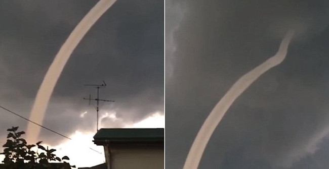 Cloud Like Scary Cannons Appeared in the Sky of Japan