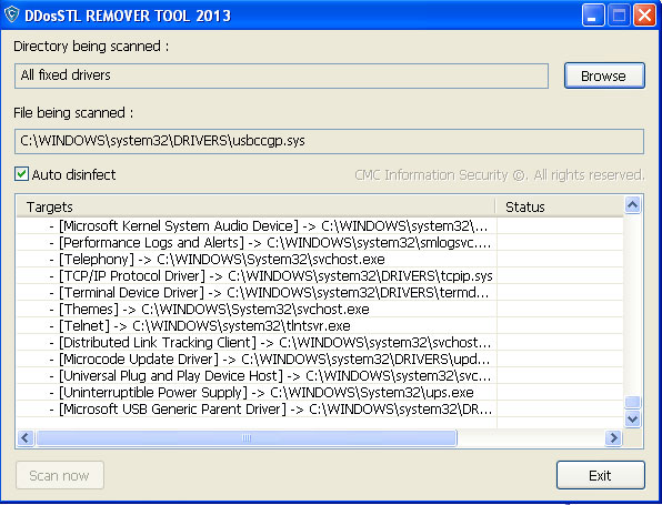 CMC Infosec Provides Malware Removal Tool for Online Ddos Attack