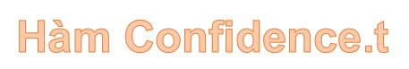 CONFIDENCE. T Function in Excel