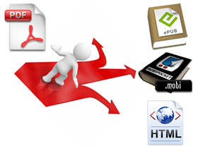 Convert PDF Format to EPUB, MOBI or HTML: Instructions