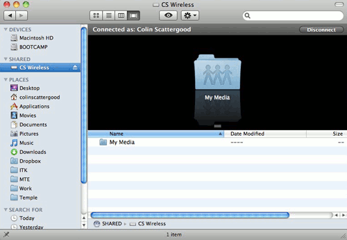 How to Create Network Drive with AirDisk in OS X