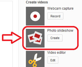 Create Slideshows with YouTube