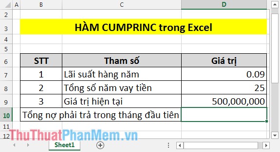 How to Use the CUMPRINC Function in Excel