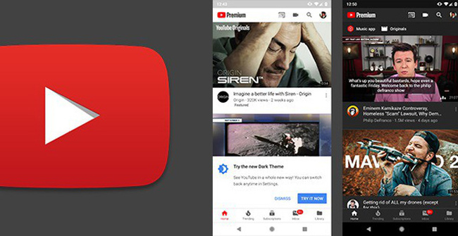 Dark Theme Mode for YouTube Application Has Been Updated on Android for All Users