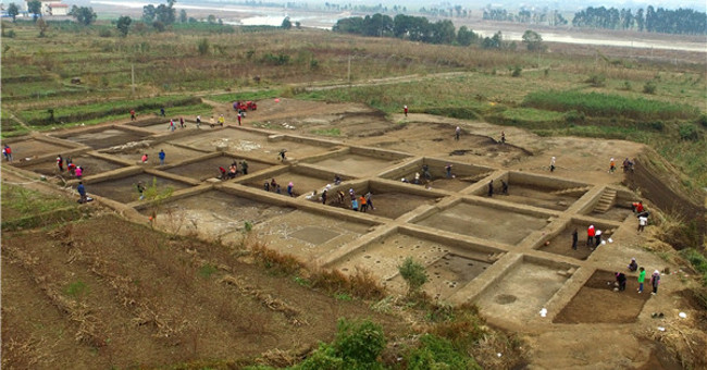 Detecting 50 Square Holes of Ancient Houses in Sichuan, China