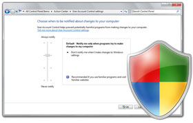 Disable UAC in Windows 7: Tips and Examples