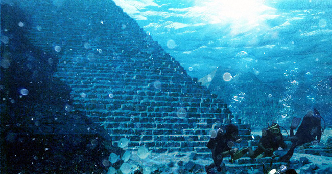 Discover 2 Glass Pyramids Under the Bermuda Triangle Sea