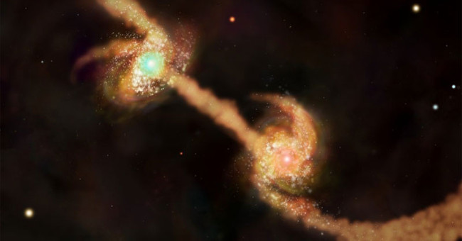 Discover the Terrible War Between Two Giant Black Holes