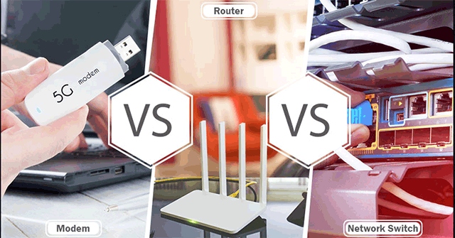 Distinguish Between Switches, Routers and Modems