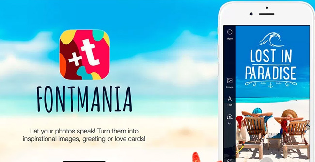 Download the Fontmania Photo Art App, Which Costs $ 4.99 for Free