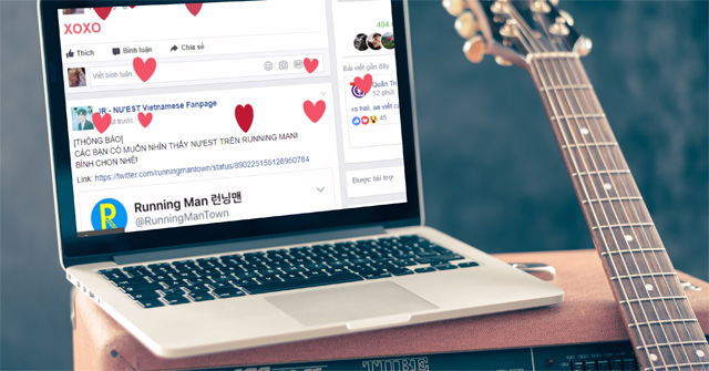 Drop Facebook's Heart, Add a Heart Effect on Facebook to Hali, XOXO