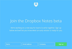 Dropbox Notes - Group Collaboration Online Notes Service