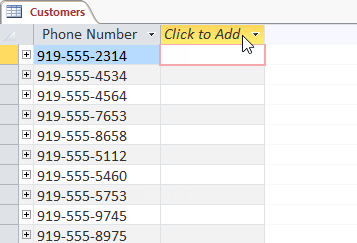 Edit Tables in Access 2016