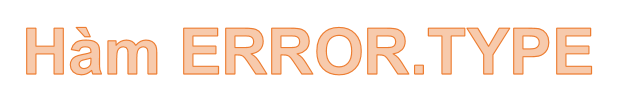 ERROR. TYPE Function in Excel