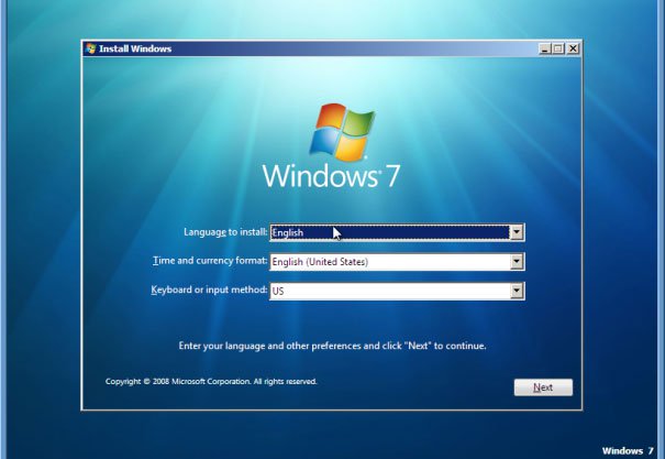 Reinstall Operating System: Experience After Installing Windows 7