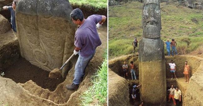 Explore the Giant Stone Statue of the Year 100 - 1800 on Easter Island