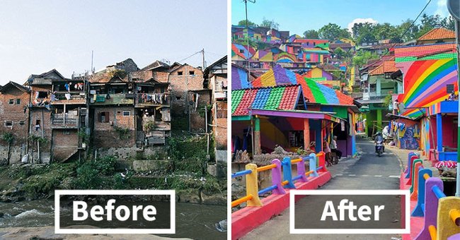 Explore the Rainbow-colored Village of Fever in Indonesia
