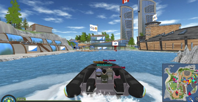 Explore the Virtual Island, the Workplace of 8,000 Employees in a Company, Without Geographical