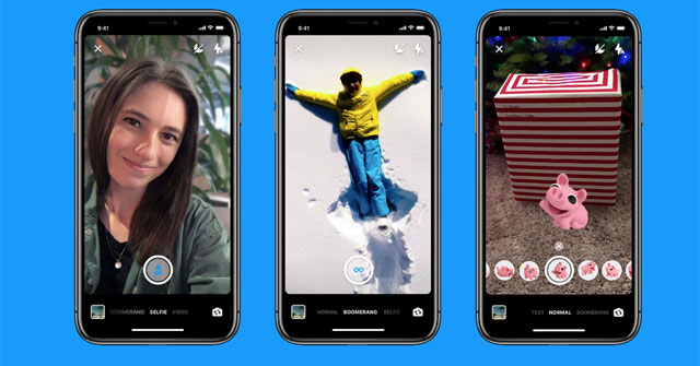 Facebook Added a Mode for Capturing Font Selfies, Boomerang. on Messenger Apps