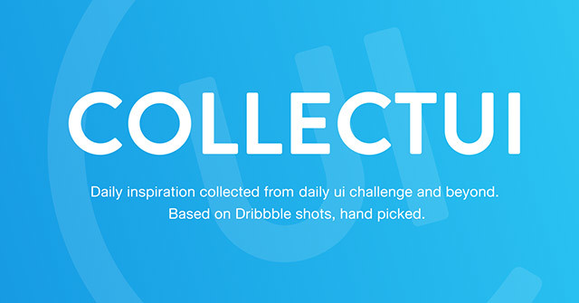 Find Inspiring User Interface Design with Collect UI: Web Design