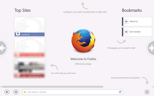 Firefox 28 Beta 'Shed' with the Modern Interface
