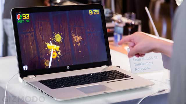First Laptop Integrated Leap Motion Sensor