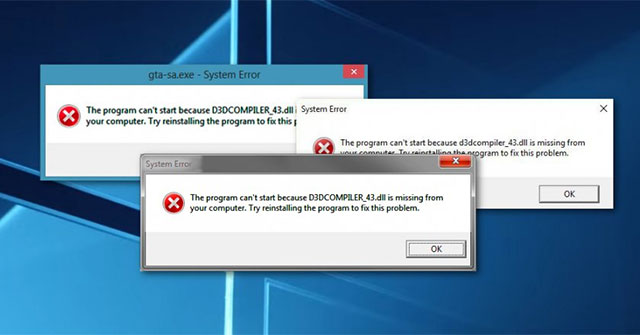 como solucionar el problema de d3dcompiler_43.dll