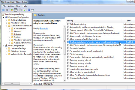 Fix Vista Incompatible Printer Errors